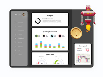 Training Dashboard for Adobe XD preview picture