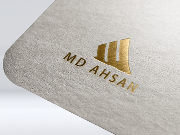 Golden Logo Mockup preview picture