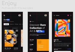 NFT Mobile App - Dark Version