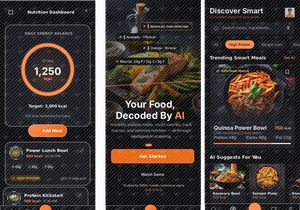 AI Nutrition & Meal Tracking App UI |Smart Food Scanner Mobile