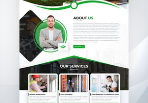 Window & Door Repair and Replacement Website UI Kit