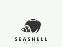Seashell Logo. Ocean Animals premium quality graphic outline symbols collection