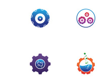 gear logo creative design.