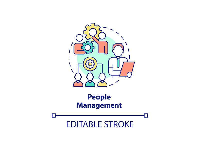 People management concept icon