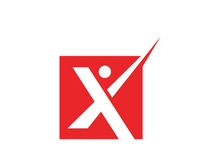 X Letter Logo Template vector icon