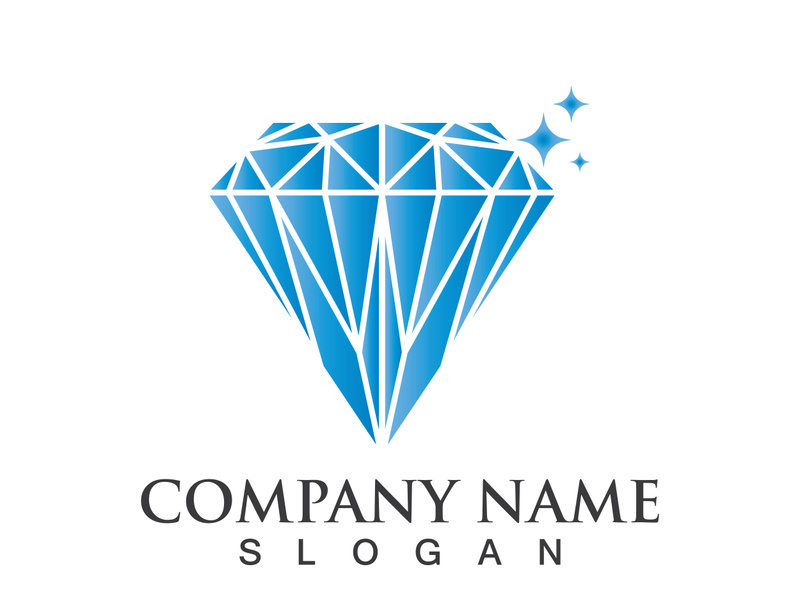 Diamond logo template vector icon illustration design