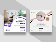 Yoga Fitness Instagram Post Banner Ver-1