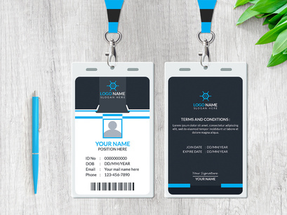 Professional ID Card Template