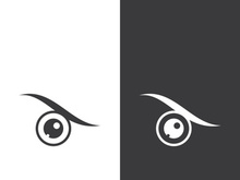 Eye logo icon design template illustration