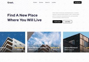 Grast - Property Rental Landing Page
