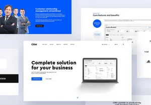Homepage Template Design for SaaS bussines