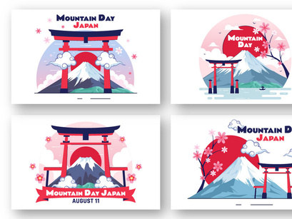 10 Mountain Day in Japan Illustration