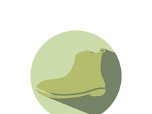 Icon shoe logo concept vector sneaker template shoes shop design