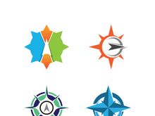 Compass logo template vector icon illustration design