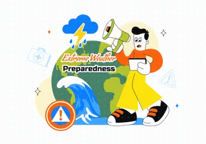 10 Extreme Weather Preparedness Illustration