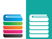 Digital book logo technology vector icon design