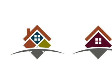 Home industrial Property concept icon logo illustration preview picture