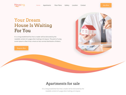 Real Estate Company landing page