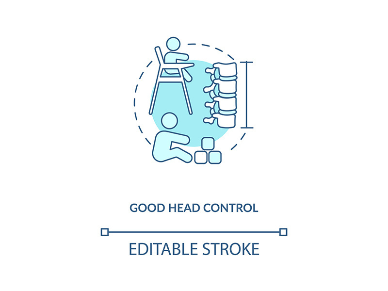 Good head control concept icon