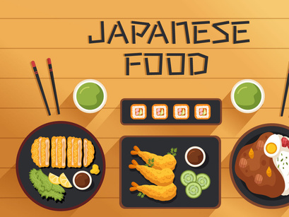 15 Japanese Food Illustration