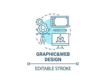 Graphic and web design concept icon preview picture