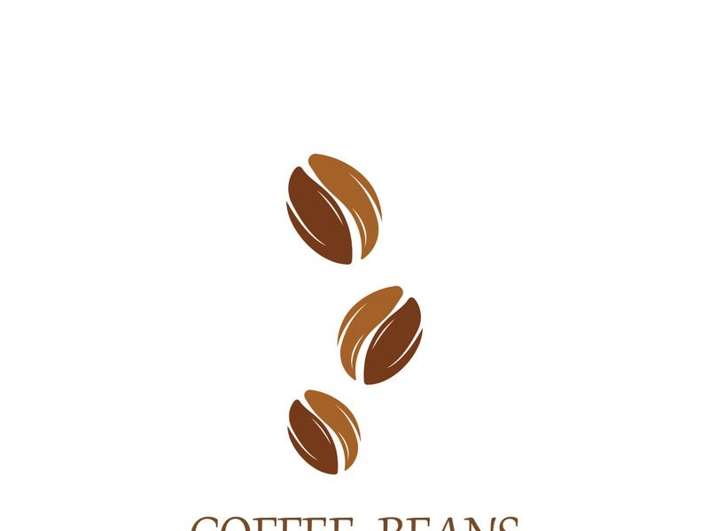 Premium coffee bean logo design.