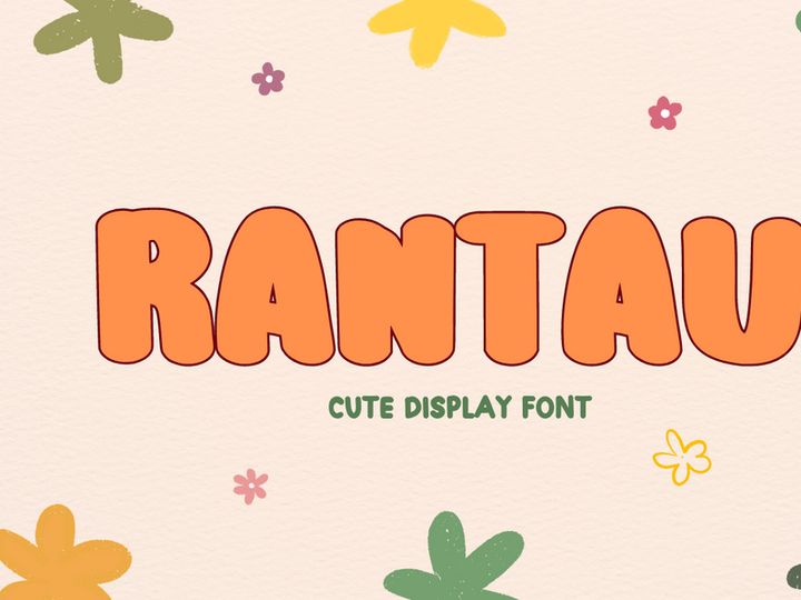 Rantau- Cute Display Font