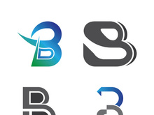B letter logo template vector illustration