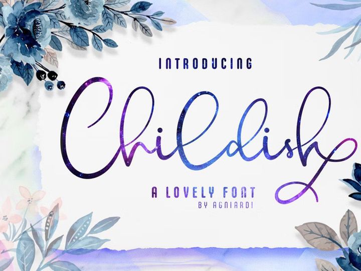 Childish Handlettering Script Font
