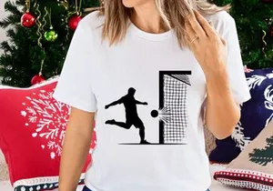 Soccer player kicking ball into goal net with dynamic movement and energy