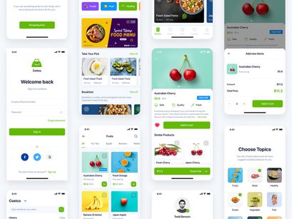 Delites - Online Grocery UI Kit for Adobe XD