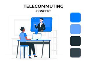 Telecommuting concept