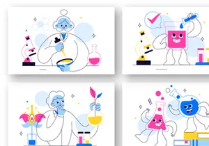 10 Scientific Experiments Illustration