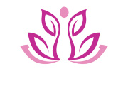 Lotus flower logo vector