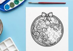 Hand-drawn vintage world map with decorative bow. Antique-style globe illustration for travel and exploration themes.