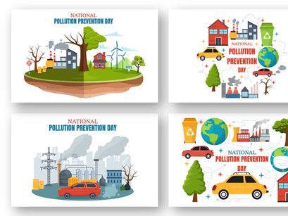 12 National Pollution Prevention Day Illustration