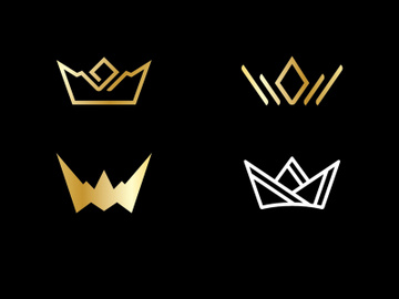 Crown Concept Logo Design Template preview picture