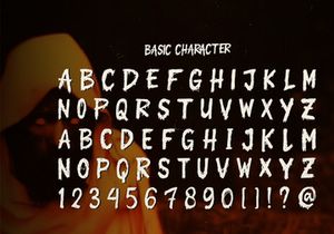 Last One Out | Display Horror Font