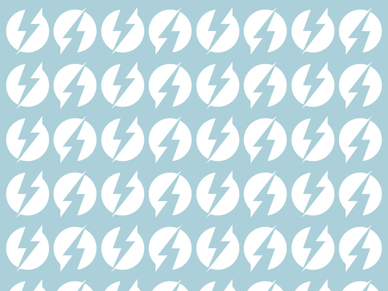 Seamless pattern thunderbolt vector