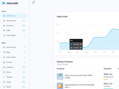 MaterialM Free Vuetify Nuxtjs Admin Template