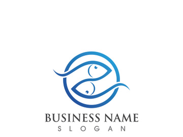 Fish logo and symbol vector symbols preview picture