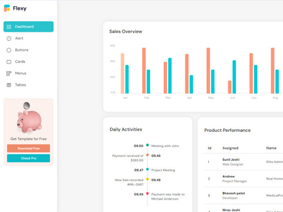 Flexy Free Vuejs Vuetify Admin Template
