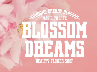 Cherry Blossom - Modern Slab Serif