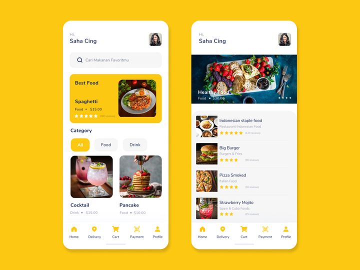 Food App UI Kit Template