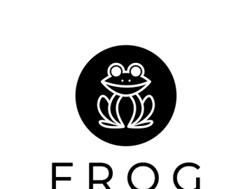 frog logo simple vector design template preview picture