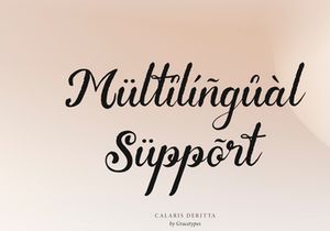 Calaris Deritta | Brush Handwritten Script