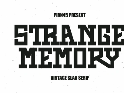 Strange Memory - Vintage Slab Serif