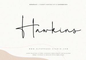 Wanderlust - Signature Font
