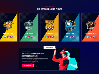 Bigamer - eSports And Gaming Tournaments PSD Template