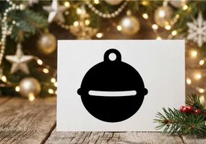 Christmas Bell Icon for Holiday Decorations and Seasonal Themes